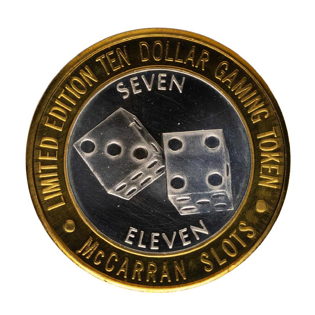 .999 Silver McCarran International Airport Las Vegas,: One .999 Silver McCarran International Airport Las Vegas, NV $10 Limited Gaming Token.