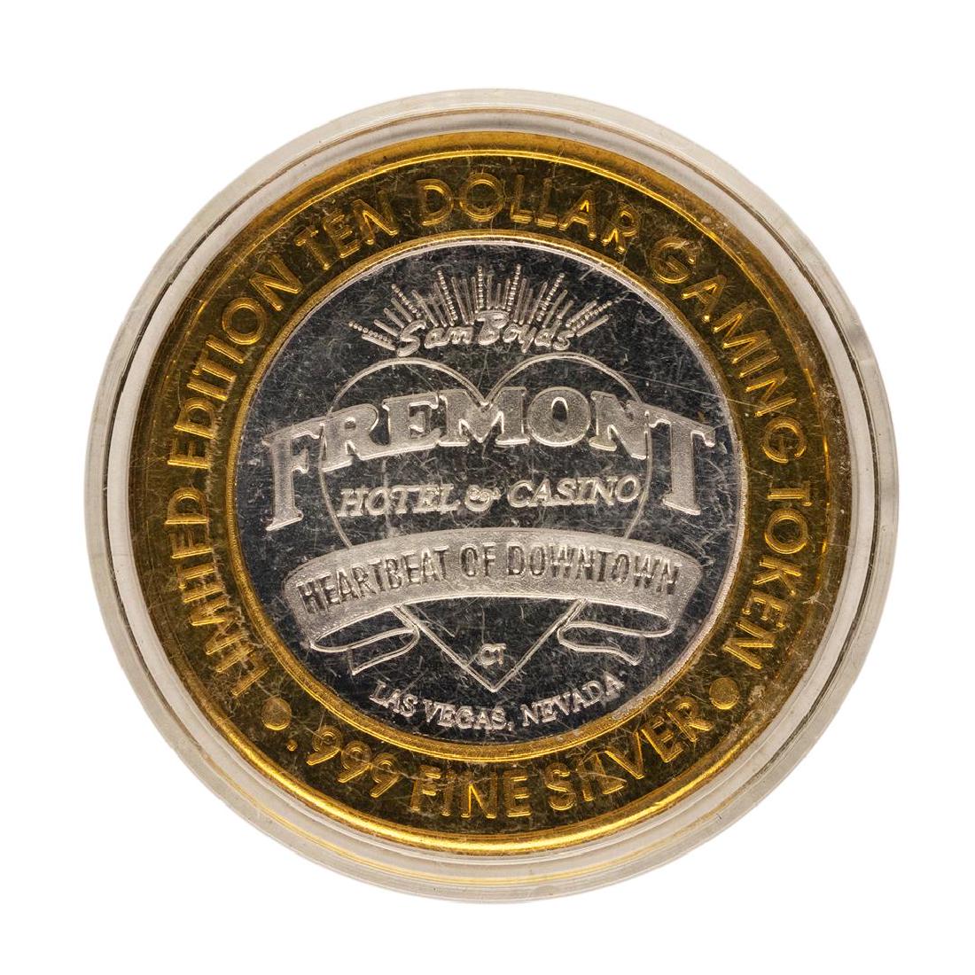 .999 Fine Silver Sam Boyd's Fremont Las Vegas, NV $10: One .999 Fine Silver Sam Boyd's Fremont Las Vegas, NV $10 Limited Edition Gaming Token.