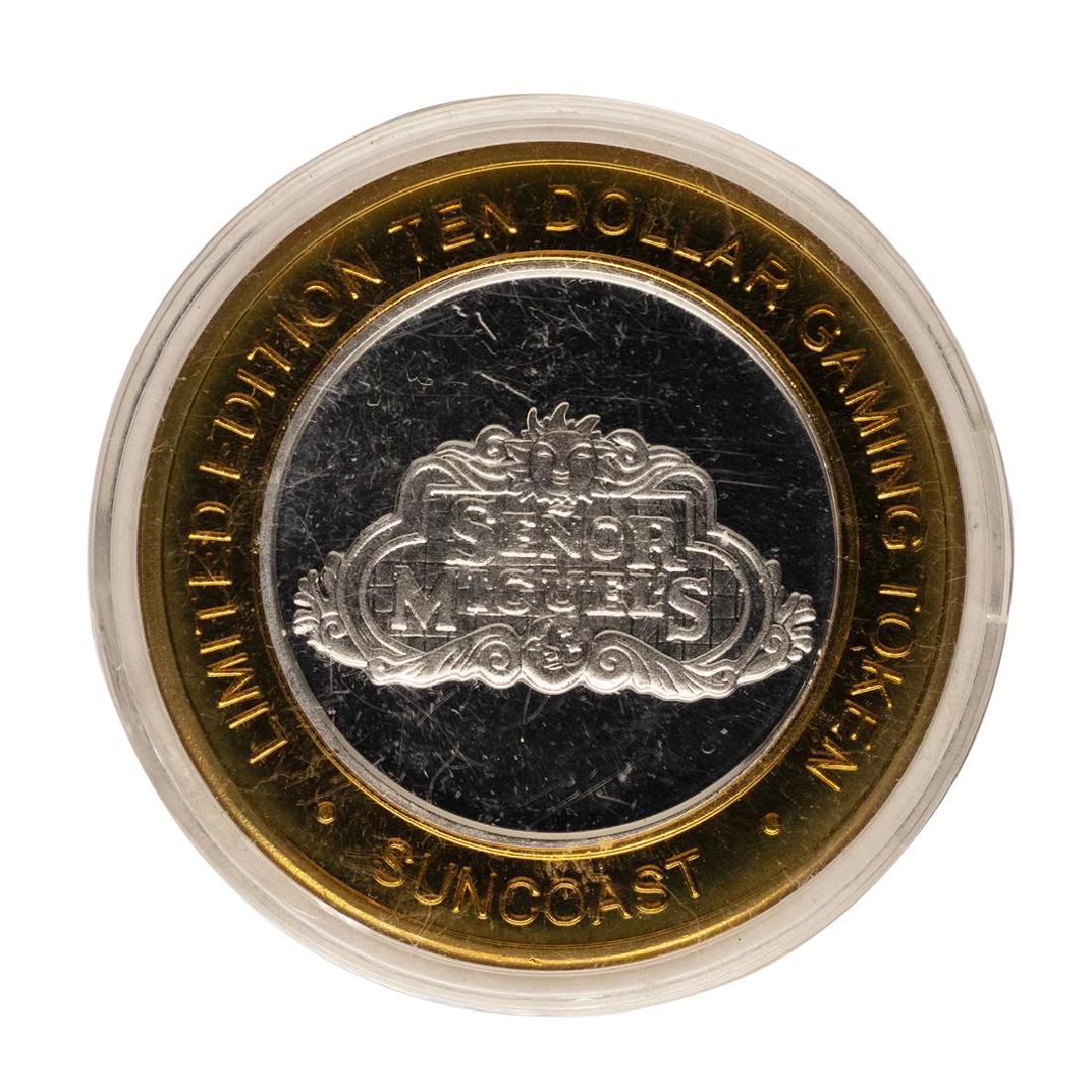 .999 Fine Silver Suncoast Las Vegas, Nevada $10 Limited: One .999 Fine Silver Suncoast Las Vegas, Nevada $10 Limited Edition Gaming Token.