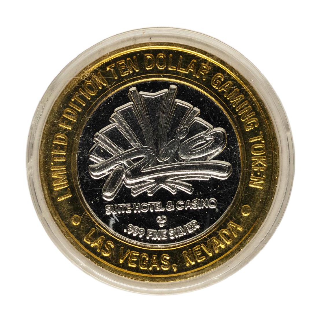 .999 Fine Silver Rio Las Vegas, Nevada $10 Limited: One .999 Fine Silver Rio Las Vegas, Nevada $10 Limited Edition Gaming Token.
