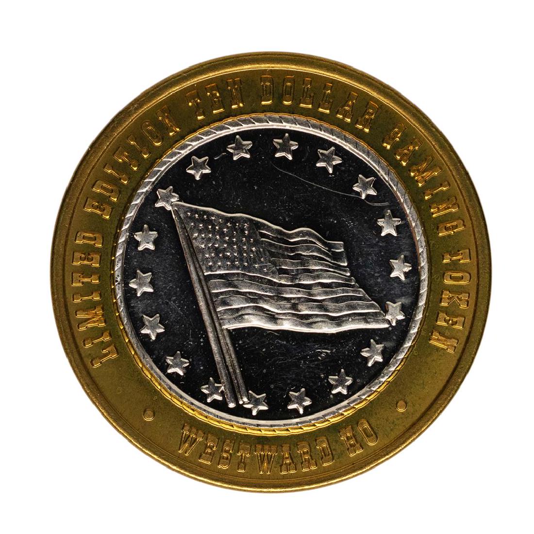 .999 Fine Silver Westward Ho Casino Las Vegas, NV $10: One .999 Fine Silver Westward Ho Casino Las Vegas, NV $10 Limited Edition Gaming Token.