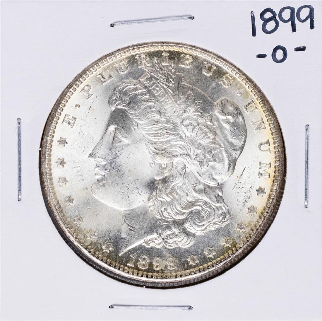 1899-O $1 Morgan Silver Dollar Coin: One 1899-O $1 Morgan Silver Dollar Coin.