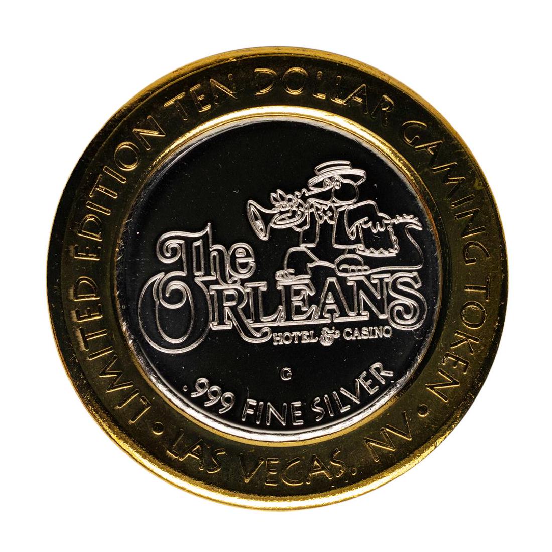 .999 Fine Silver The Orleans Las Vegas, Nevada $10: One .999 Fine Silver The Orleans Las Vegas, Nevada $10 Limited Edition Gaming Token.
