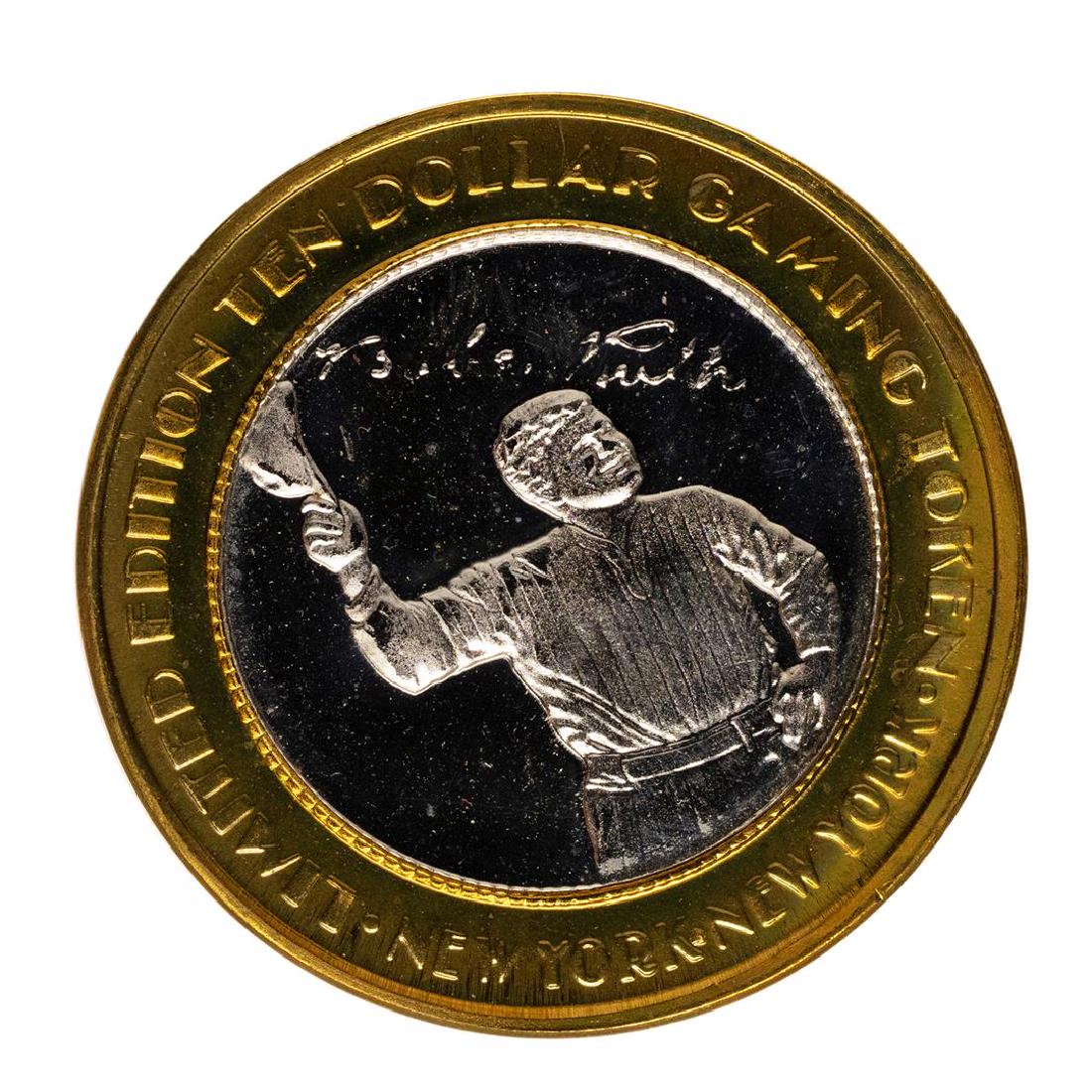 .999 Fine Silver New York New York Las Vegas, Nevada: One .999 Fine Silver New York New York Las Vegas, Nevada $10 Limited Edition Gaming Token.