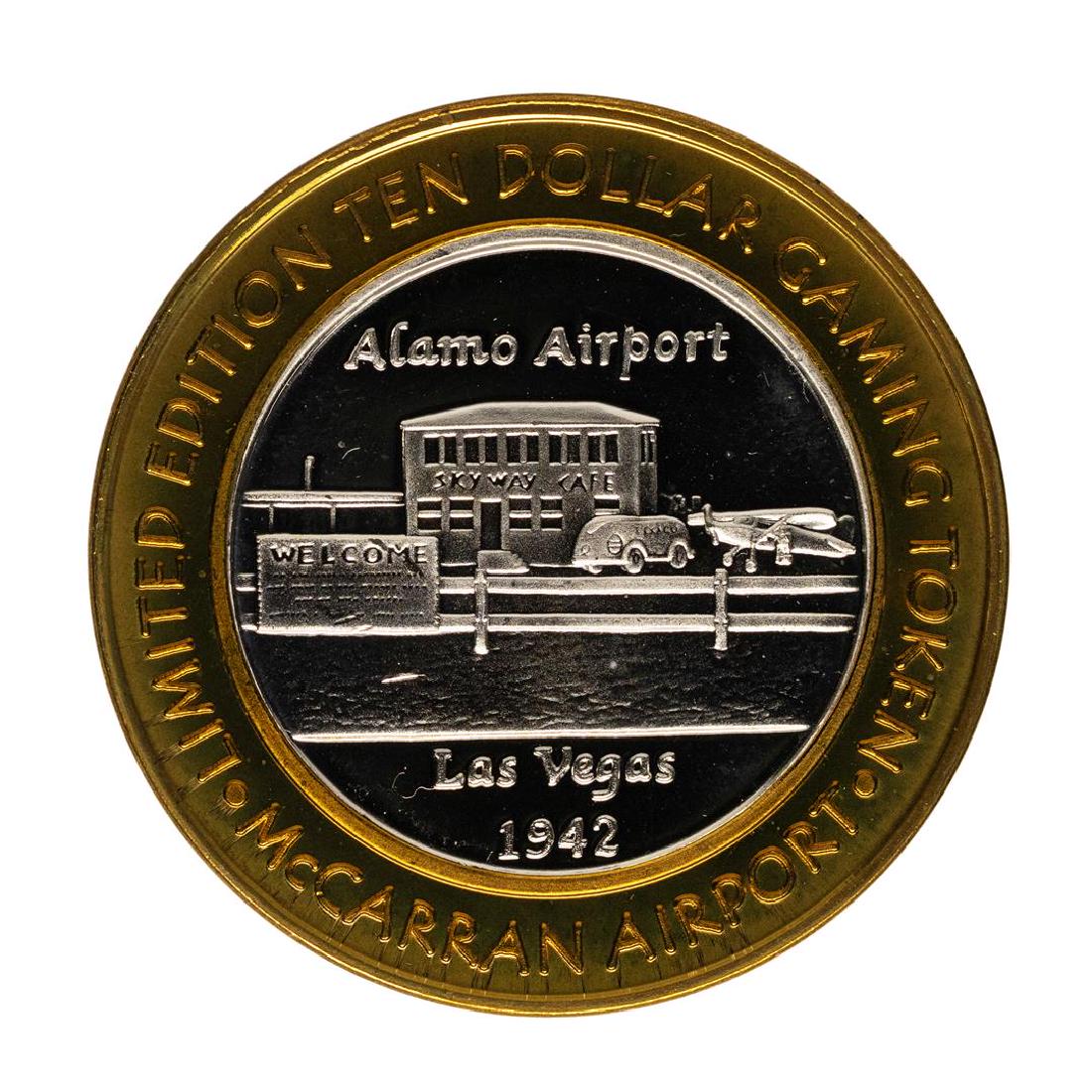 .999 Silver McCarran International Airport Las Vegas,: One .999 Silver McCarran International Airport Las Vegas, NV $10 Limited Gaming Token.