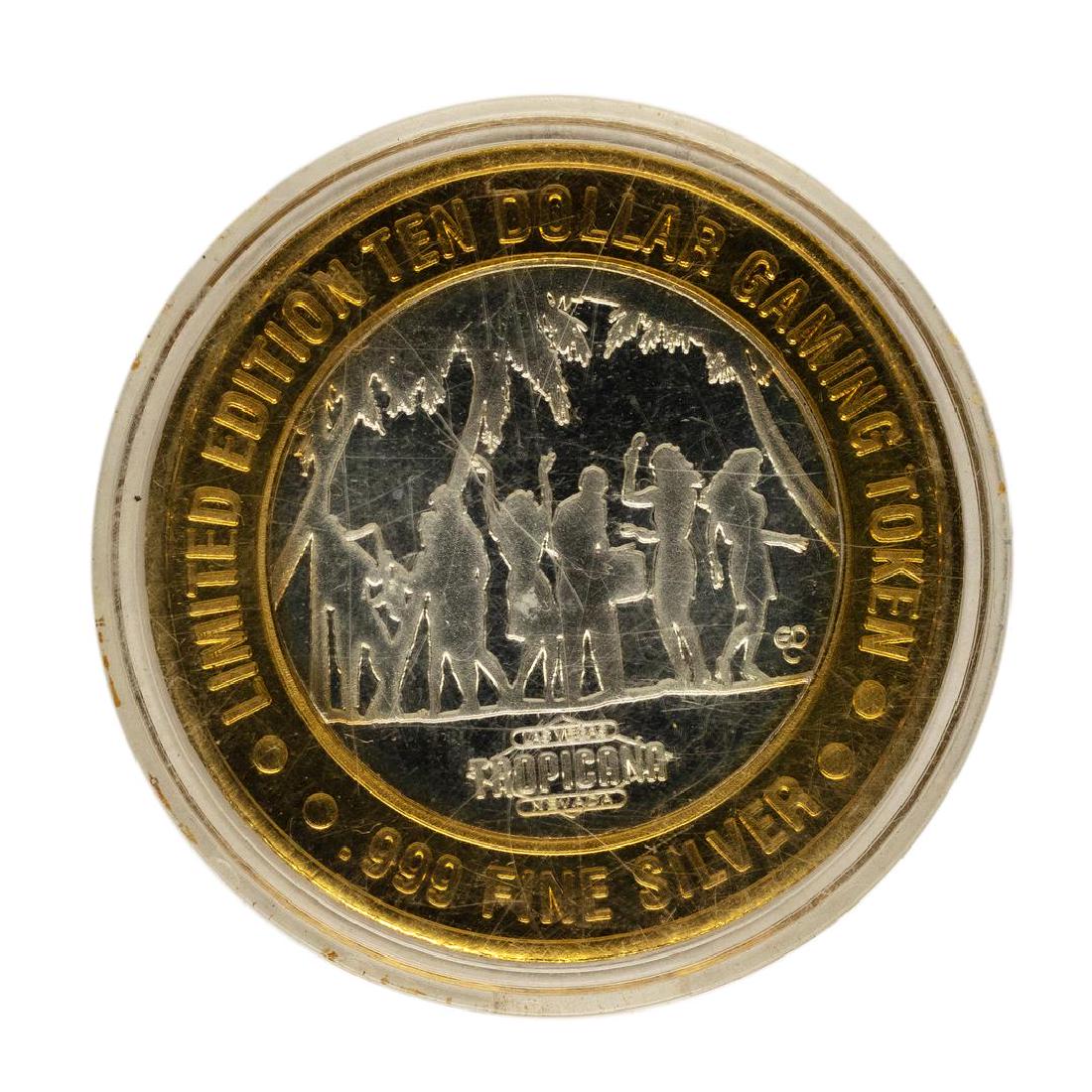 .999 Fine Silver Tropicana Las Vegas $10 Casino Limited: One .999 Fine Silver Tropicana Las Vegas $10 Casino Limited Edition Gaming Token.