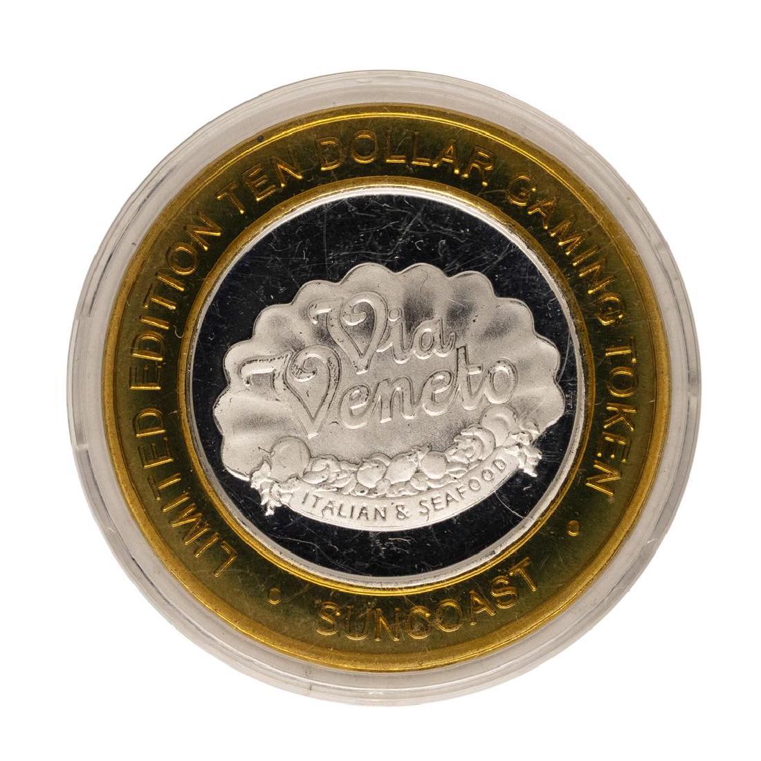 .999 Fine Silver Suncoast Las Vegas, Nevada $10 Limited: One .999 Fine Silver Suncoast Las Vegas, Nevada $10 Limited Edition Gaming Token.