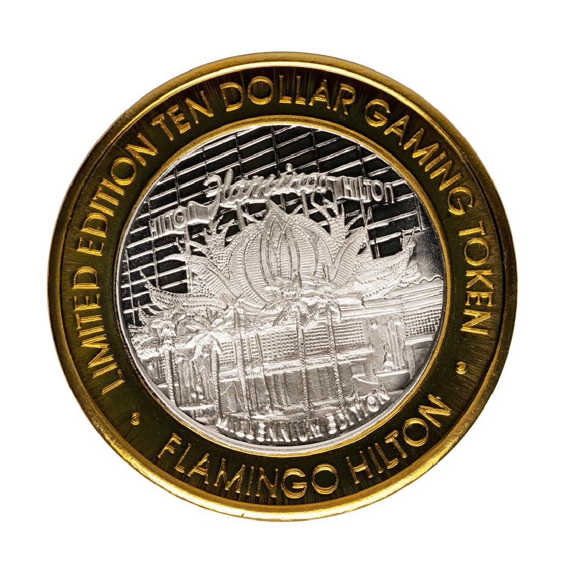 .999 Fine Silver Flamingo Casino Las Vegas, NV $10: One .999 Fine Silver Flamingo Casino Las Vegas, NV $10 Limited Edition Gaming Token.