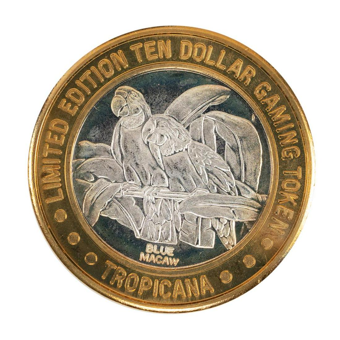 .999 Fine Silver Tropicana Las Vegas $10 Casino Limited: One .999 Fine Silver Tropicana Las Vegas $10 Casino Limited Edition Gaming Token.