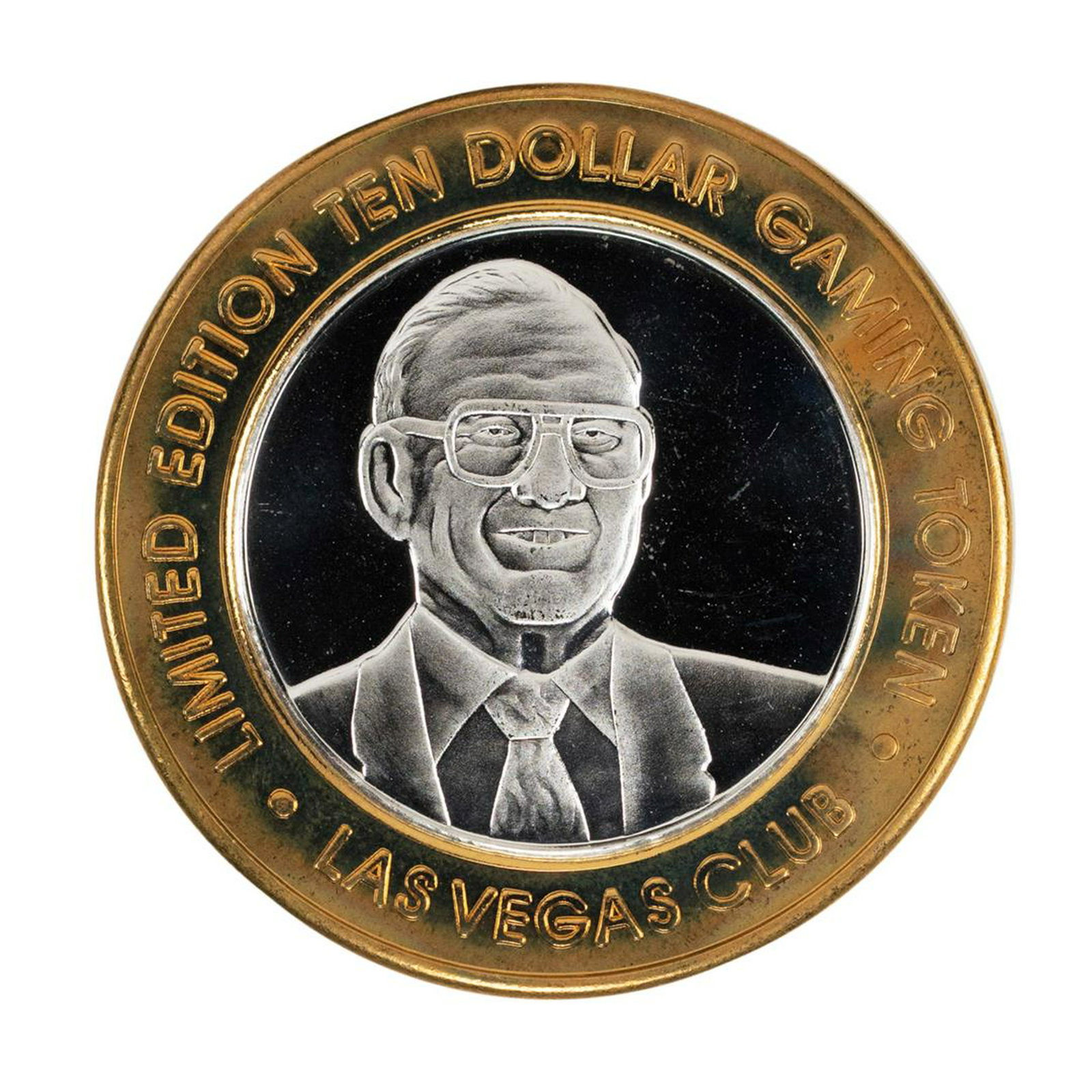 .999 Silver Las Vegas Club Nevada $10 Casino Limited: One .999 Silver Las Vegas Club Nevada $10 Casino Limited Edition Gaming Token.