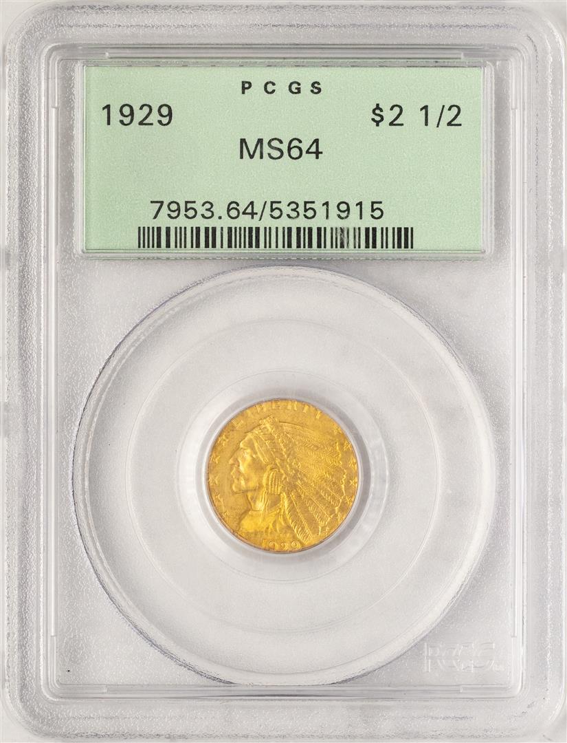 1929 2 12 Indian Head Quarter Eagle Gold Coin Pcgs