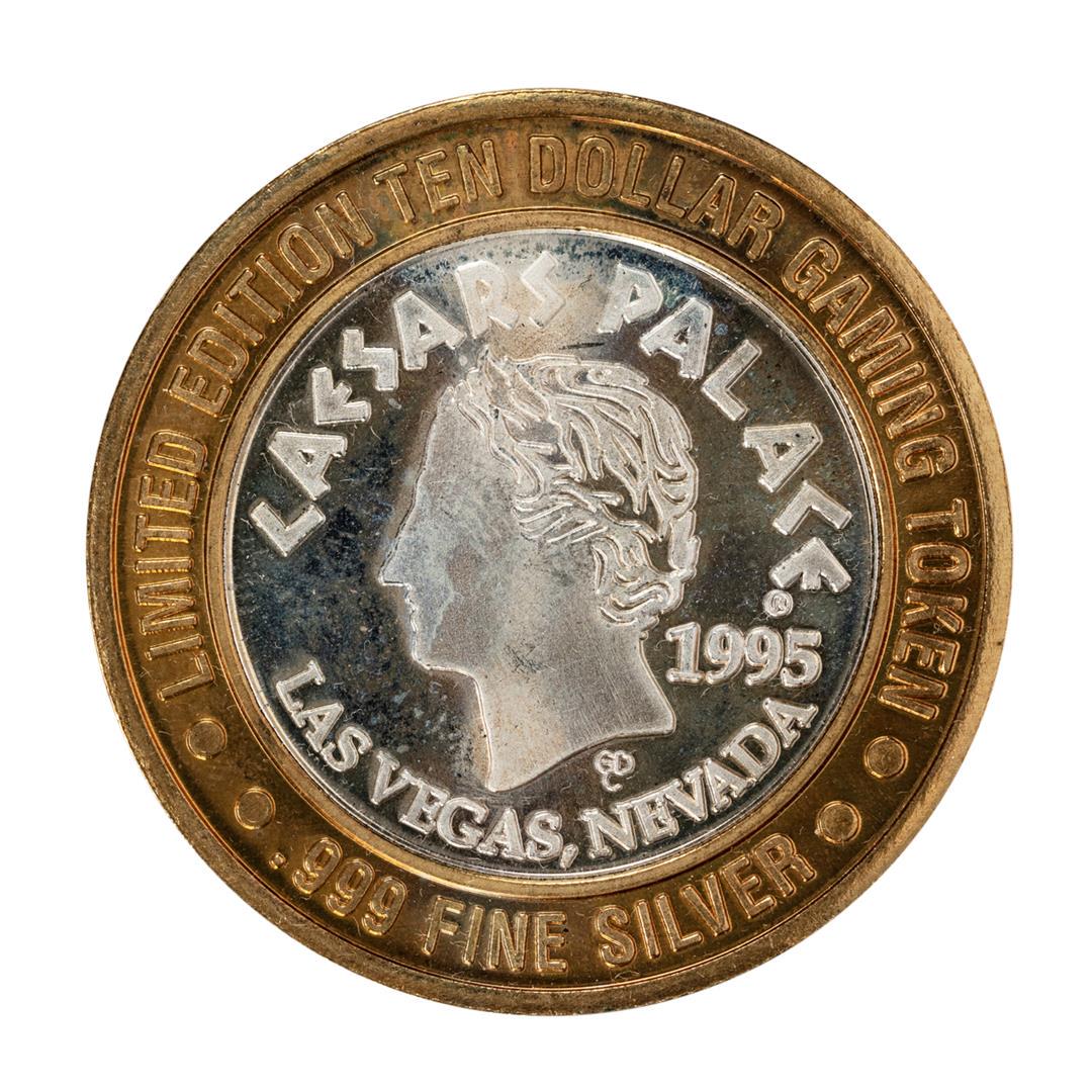 .999 Silver Caesars Palace Las Vegas, Nevada $10 Casino: One .999 Silver Caesars Palace Las Vegas, Nevada $10 Casino Limited Edition Gaming Token.
