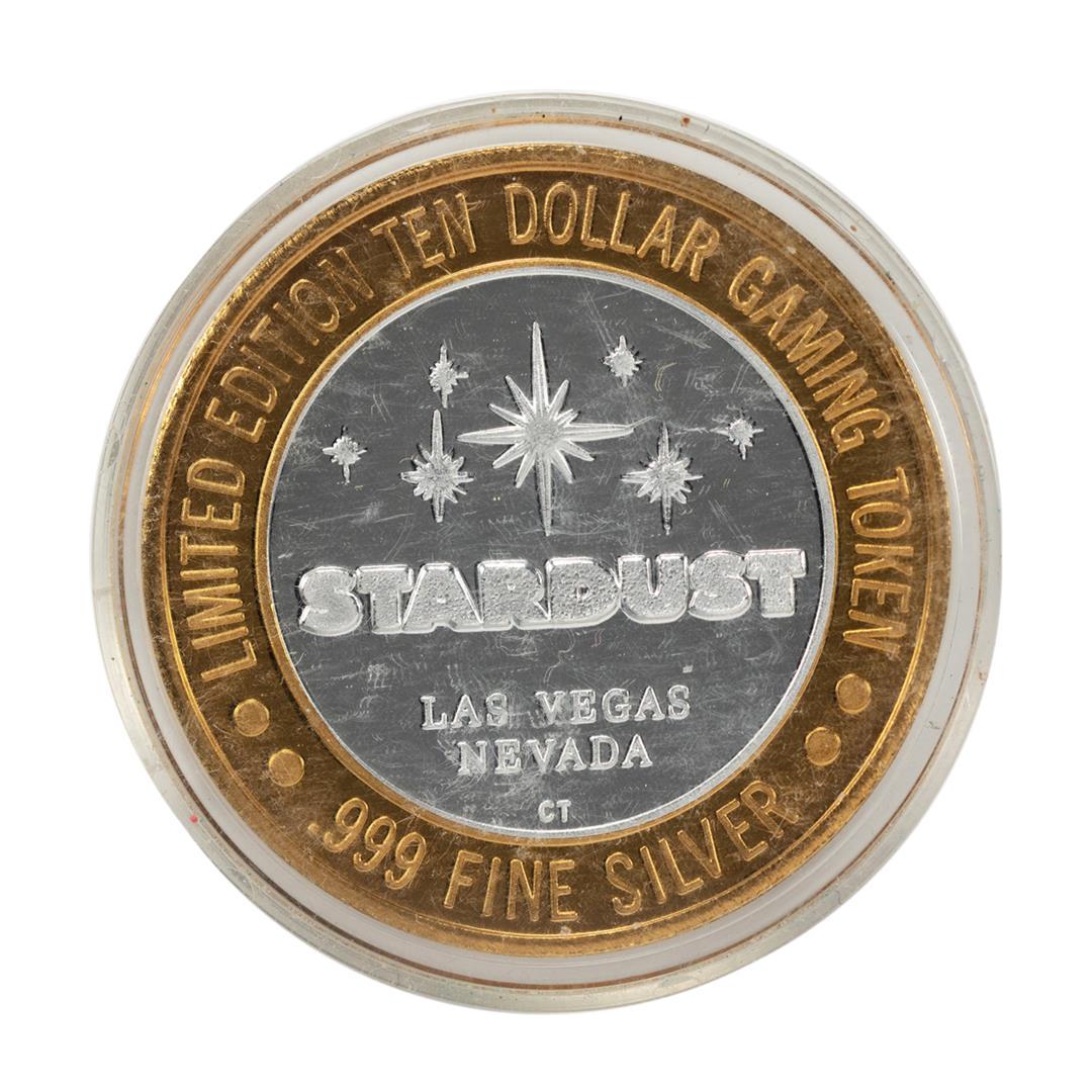 .999 Fine Silver Stardust Las Vegas, Nevada $10 Limited: One .999 Fine Silver Stardust Las Vegas, Nevada $10 Limited Edition Gaming Token.