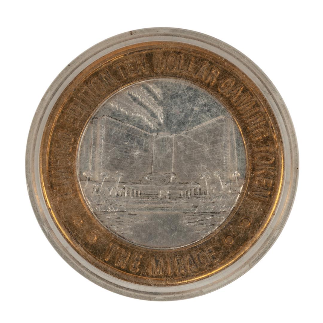 .999 Fine Silver Mirage Las Vegas, Nevada $10 Limited: One .999 Fine Silver Mirage Las Vegas, Nevada $10 Limited Edition Gaming Token.