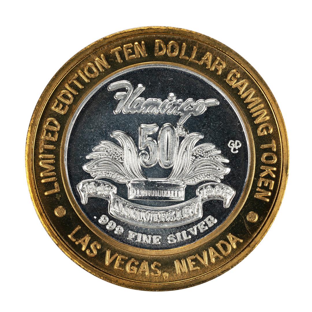 .999 Fine Silver Flamingo Las Vegas, Nevada $10 Limited: One .999 Fine Silver Flamingo Las Vegas, Nevada $10 Limited Edition Gaming Token.