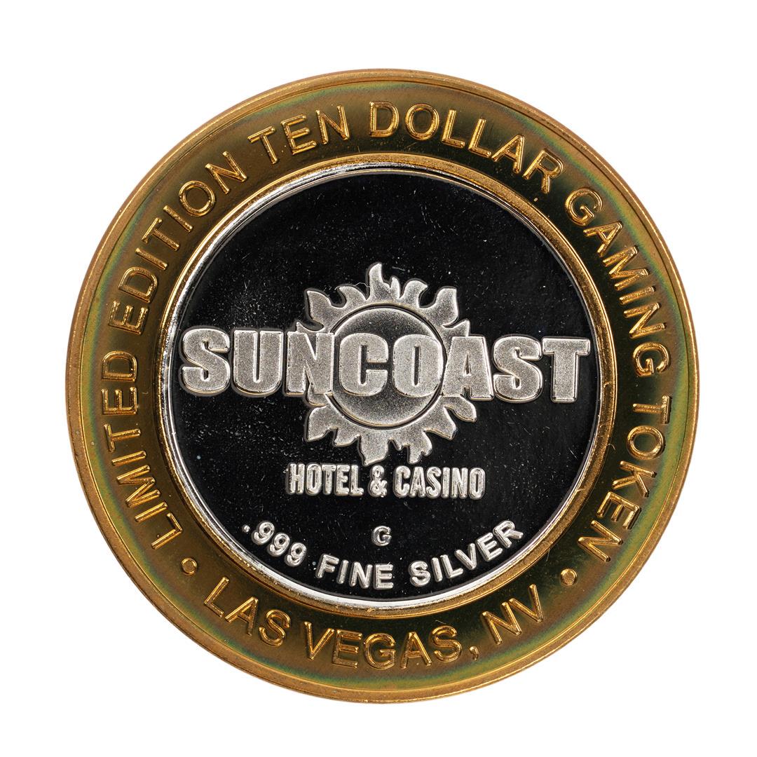 .999 Fine Silver Suncoast Las Vegas, Nevada $10 Limited: One .999 Fine Silver Suncoast Las Vegas, Nevada $10 Limited Edition Gaming Token.