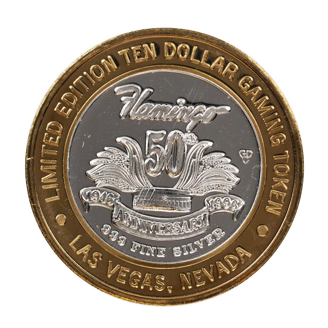 .999 Silver Flamingo Hilton Las Vegas, Nevada $10: One .999 Silver Flamingo Hilton Las Vegas, Nevada $10 Casino Limited Edition Gaming Token.