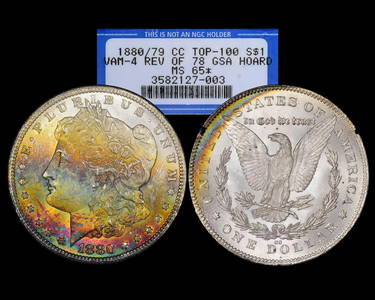 1880/79-CC Rev. of 78 $1 Morgan Silver Dollar Coin GSA