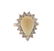 14KT Rose Gold 3.31ct Pear Shape Opal and Diamond Ring
