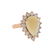 14KT Rose Gold 3.31ct Pear Shape Opal and Diamond Ring - 2