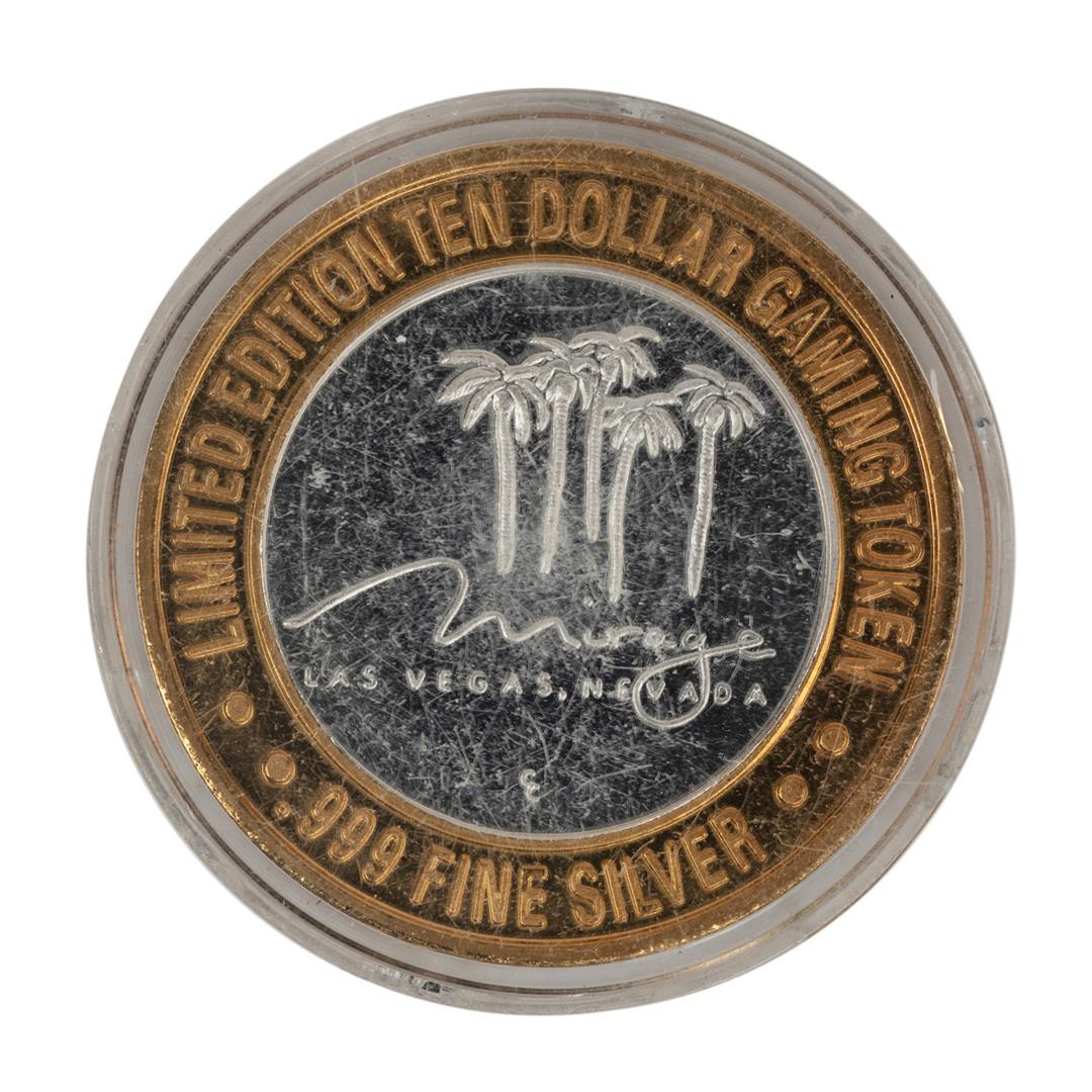 .999 Fine Silver Mirage Las Vegas, Nevada $10 Limited: One .999 Fine Silver Mirage Las Vegas, Nevada $10 Limited Edition Gaming Token.