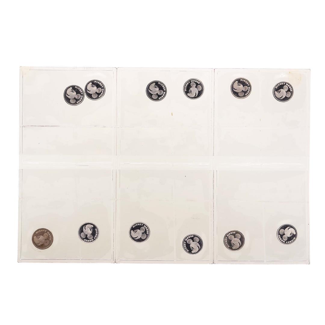 Lot of (12) Disney Mickey Mouse Director 1/20 oz. .999: One Lot of (12) Disney Mickey Mouse Director 1/20 oz. .999 Fine Silver Coin Rounds.