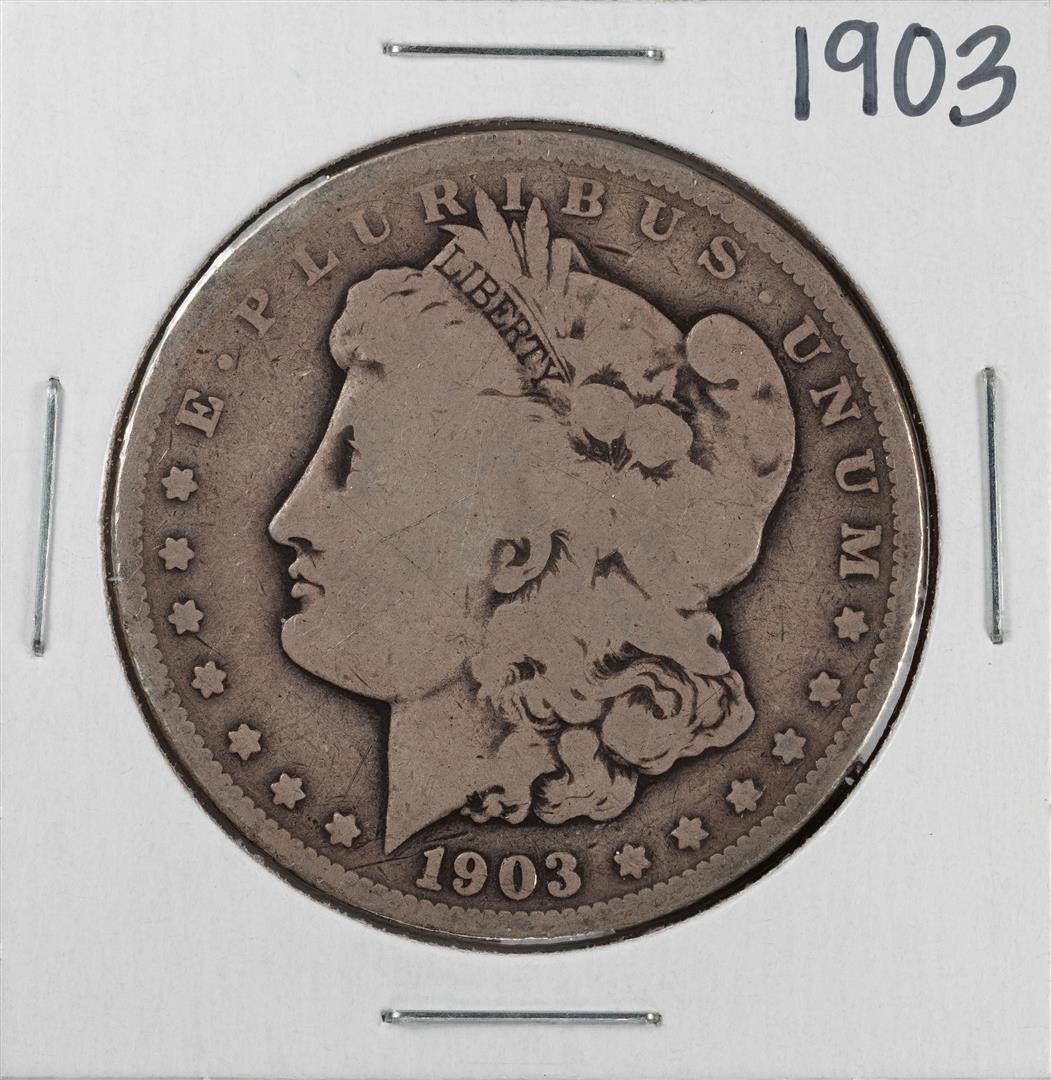 1903 $1 Morgan Silver Dollar Coin: One 1903 $1 Morgan Silver Dollar Coin.