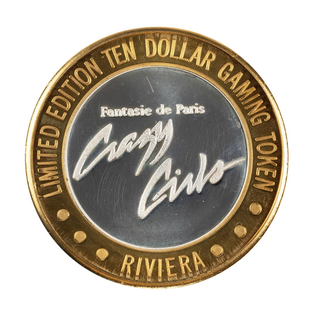 .999 Silver Riviera Hotel & Casino Las Vegas $10 Casino: One .999 Silver Riviera Hotel & Casino Las Vegas $10 Casino Limited Edition Gaming Token.