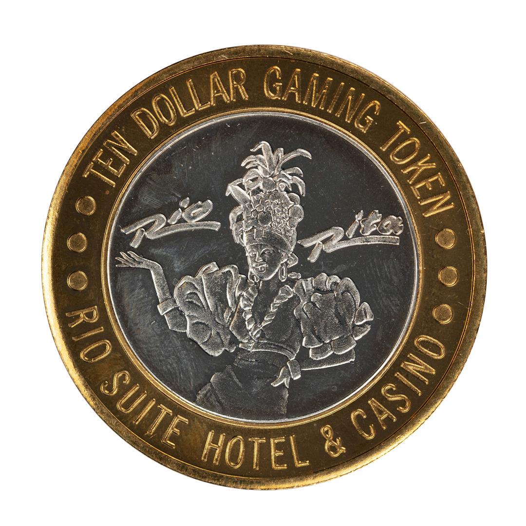 .999 Fine Silver Rio Las Vegas, Nevada $10 Limited: One .999 Fine Silver Rio Las Vegas, Nevada $10 Limited Edition Gaming Token.