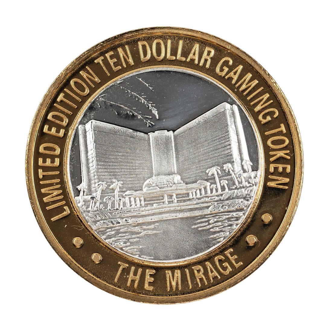 .999 Fine Silver Mirage Las Vegas, Nevada $10 Limited: One .999 Fine Silver Mirage Las Vegas, Nevada $10 Limited Edition Gaming Token.