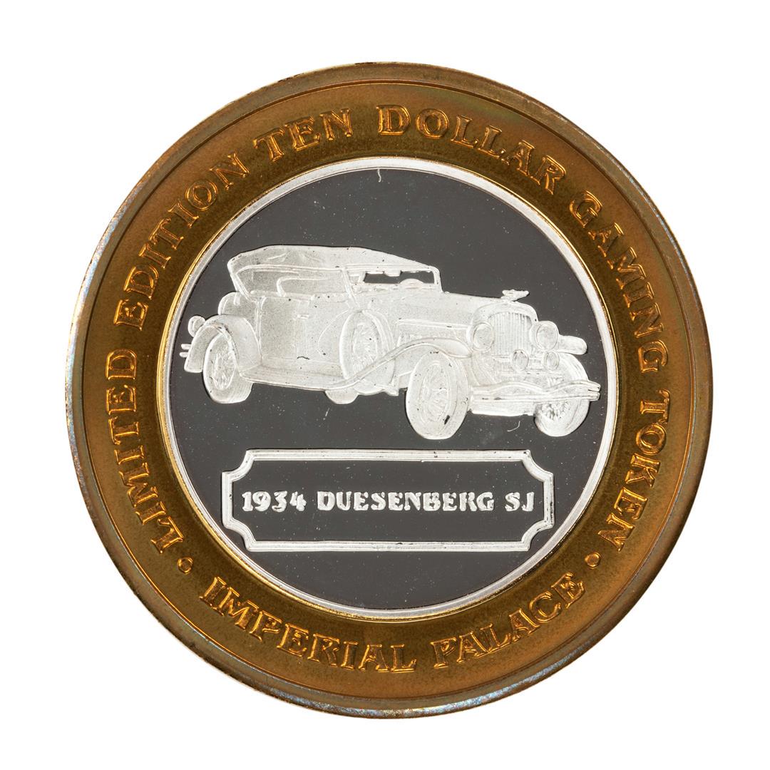 .999 Fine Silver Imperial Palace Las Vegas, Nevada $10: One .999 Fine Silver Imperial Palace Las Vegas, Nevada $10 Limited Edition Gaming Token.