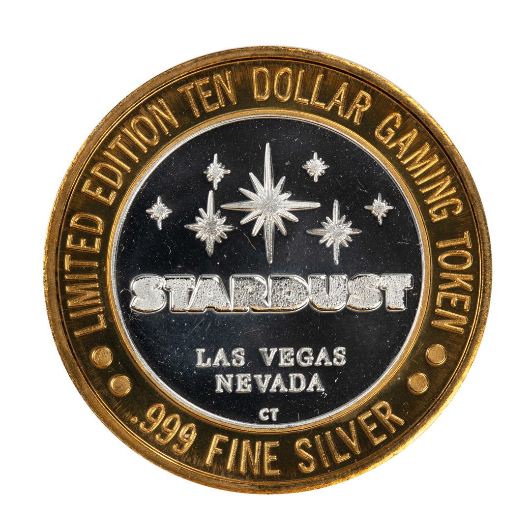 .999 Silver Stardust Resort Las Vegas $10 Casino Gaming: One .999 Silver Stardust Resort Las Vegas $10 Casino Gaming Token Limited Edition.