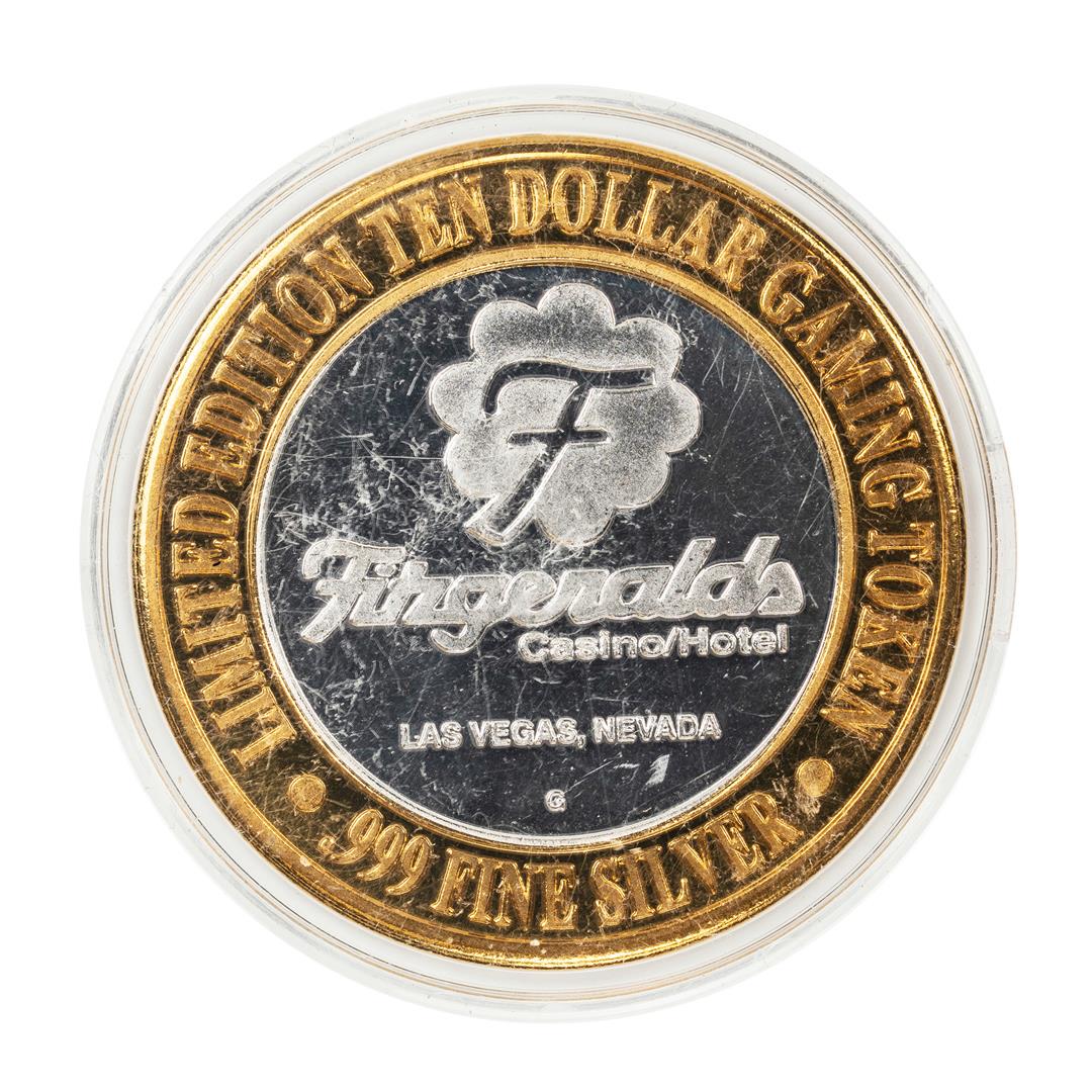 .999 Silver Fitzgeralds Casino & Hotel Las Vegas, NV: One .999 Silver Fitzgeralds Casino & Hotel Las Vegas, NV $20 Limited Edition Gaming Token.
