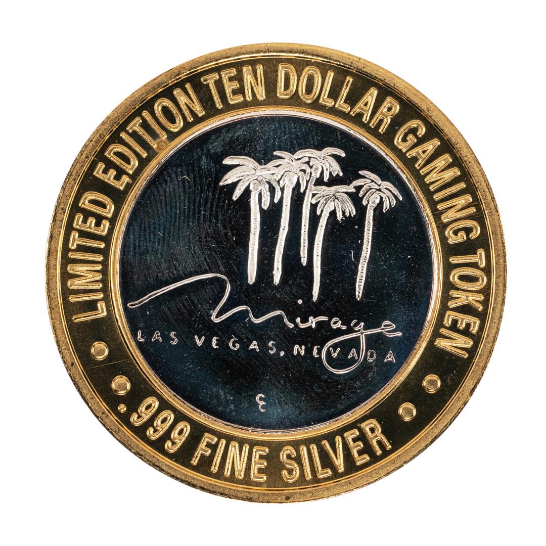 .999 Silver Mirage Las Vegas Nevada $10 Casino Limited: One .999 Silver Mirage Las Vegas Nevada $10 Casino Limited Edition Gaming Token.