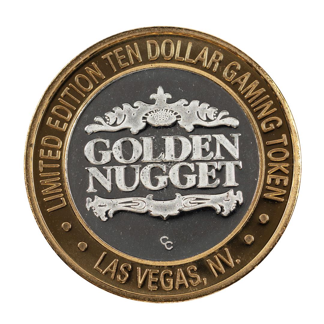 .999 Silver Golden Nugget Las Vegas $10 Limited Edition: One .999 Silver Golden Nugget Las Vegas $10 Limited Edition Casino Gaming Token.