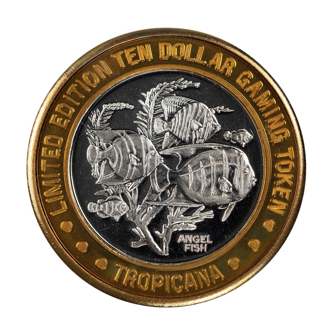 .999 Fine Silver Tropicana Las Vegas, Nevada $10: One .999 Fine Silver Tropicana Las Vegas, Nevada $10 Limited Edition Gaming Token.