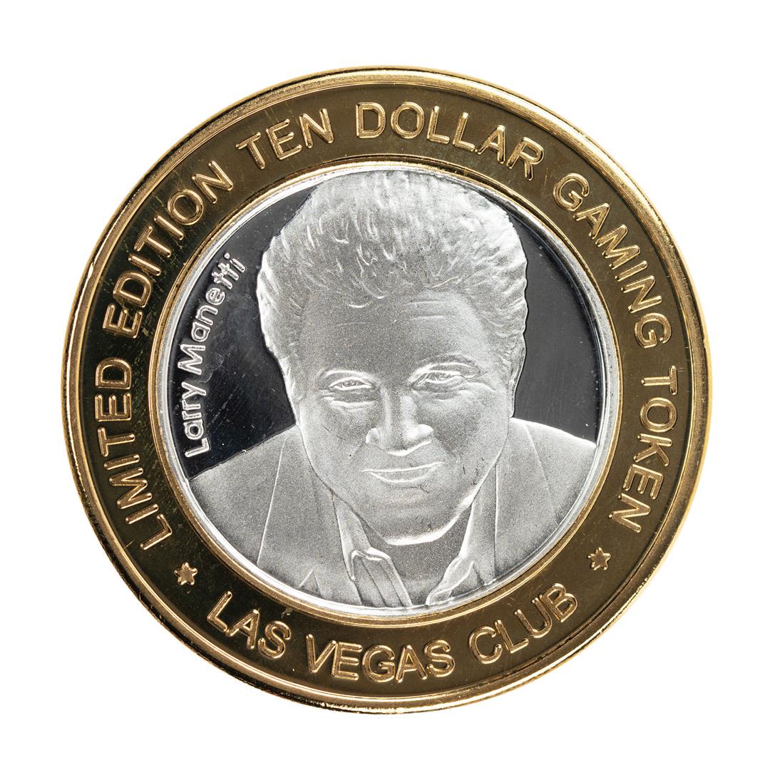 .999 Silver Las Vegas Club $10 Casino Limited Edition: One .999 Silver Las Vegas Club $10 Casino Limited Edition Gaming Token.