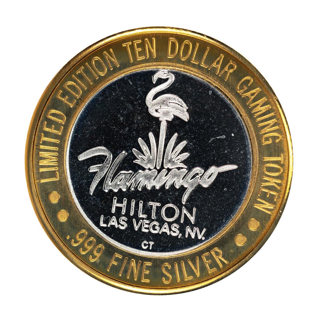 .999 Fine Silver Flamingo Las Vegas, Nevada $10 Limited: One .999 Fine Silver Flamingo Las Vegas, Nevada $10 Limited Edition Gaming Token.