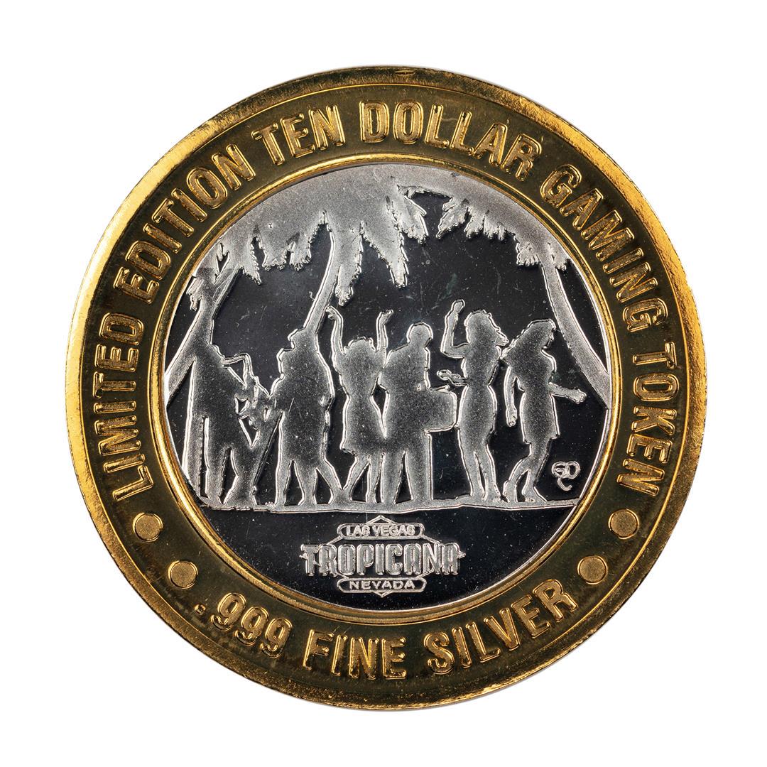 .999 Fine Silver Tropicana Las Vegas, Nevada $10: One .999 Fine Silver Tropicana Las Vegas, Nevada $10 Limited Edition Gaming Token.