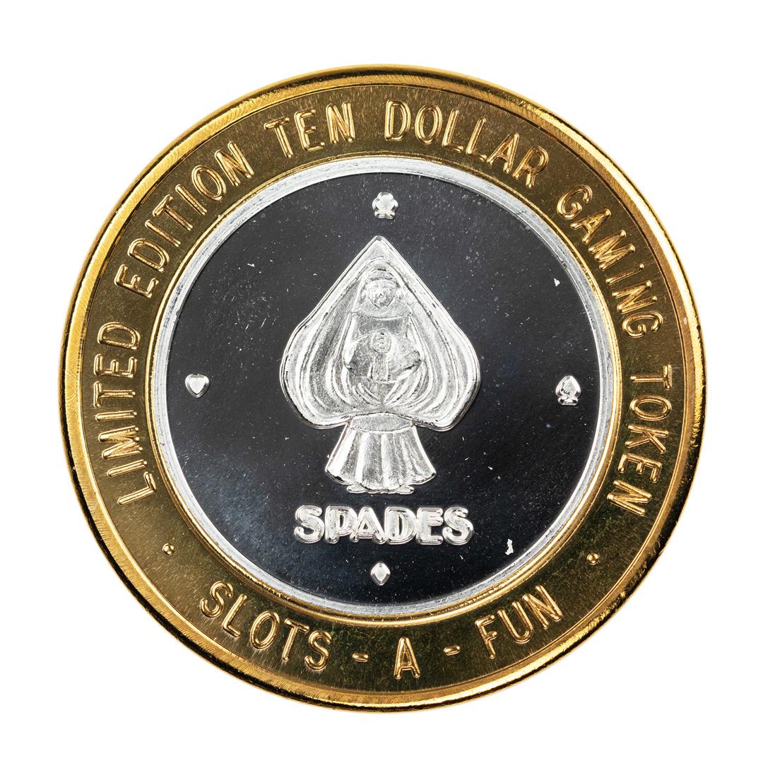.999 Fine Silver Slots A Fun Casino Las Vegas, NV $10: One .999 Fine Silver Slots A Fun Casino Las Vegas, NV $10 Limited Edition Gaming Token.