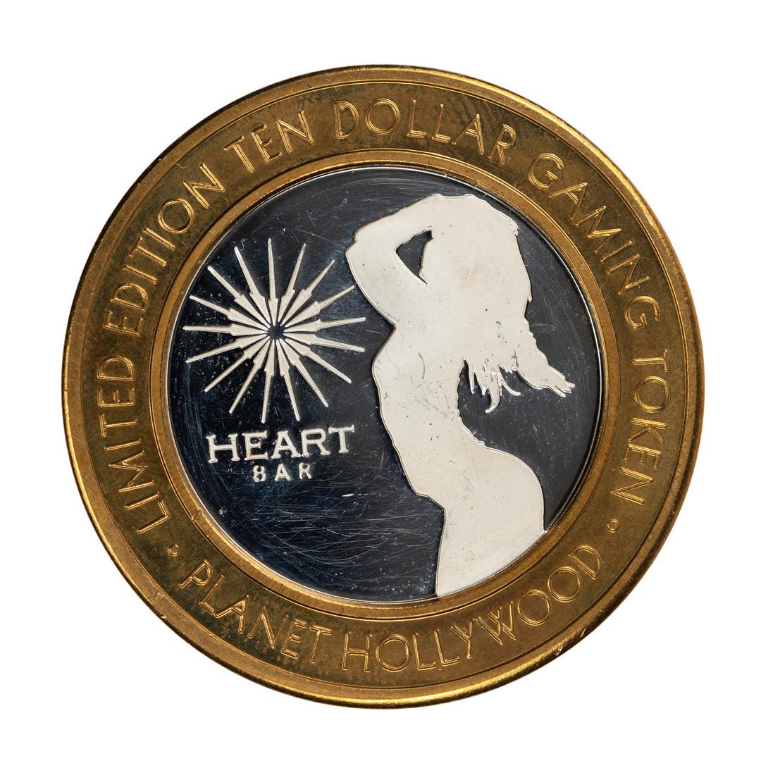 .999 Silver Planet Hollywood Casino Las Vegas $10: One .999 Silver Planet Hollywood Casino Las Vegas $10 Limited Edition Casino Gaming Token.