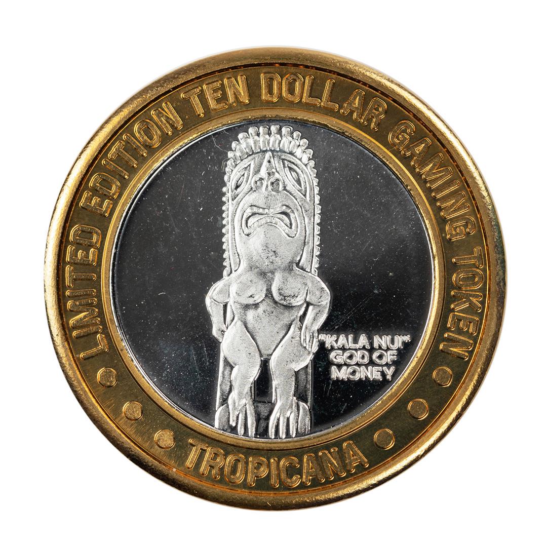 .999 Fine Silver Tropicana Las Vegas, Nevada $10: One .999 Fine Silver Tropicana Las Vegas, Nevada $10 Limited Edition Gaming Token.