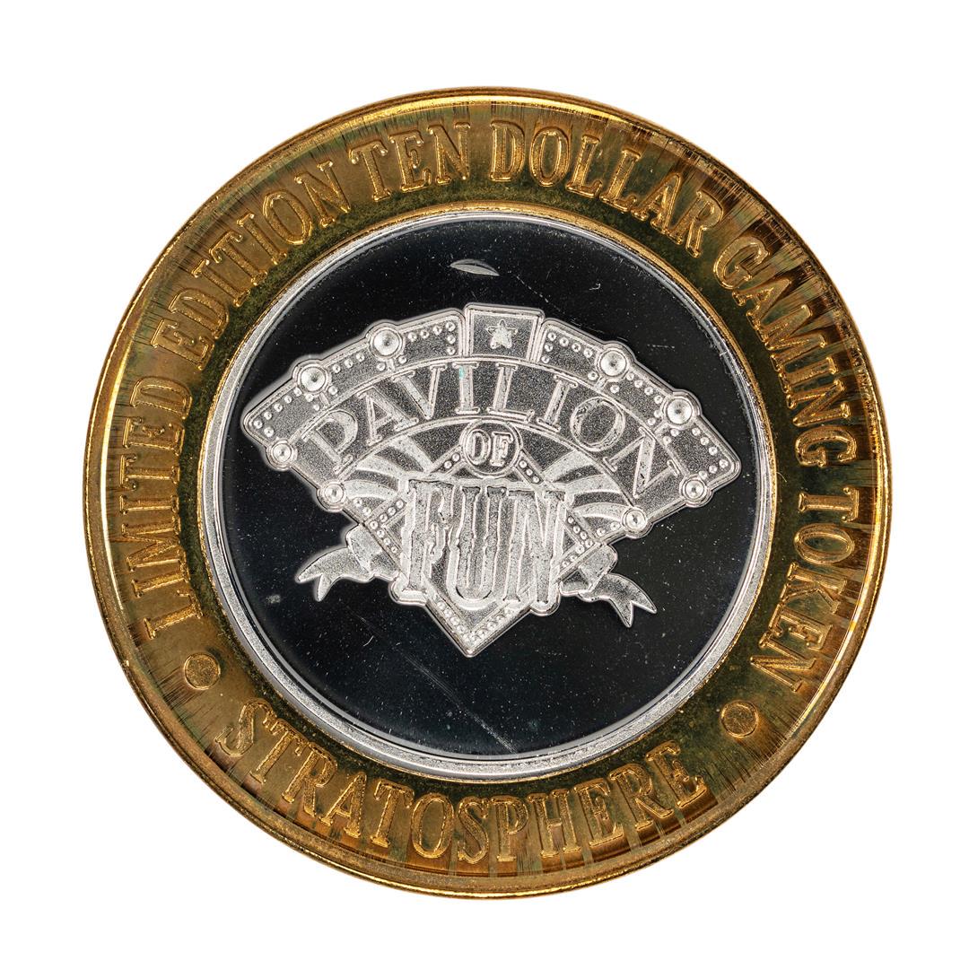 .999 Silver Stratosphere Las Vegas, NV $10 Casino: One .999 Silver Stratosphere Las Vegas, NV $10 Casino Limited Edition Gaming Token.