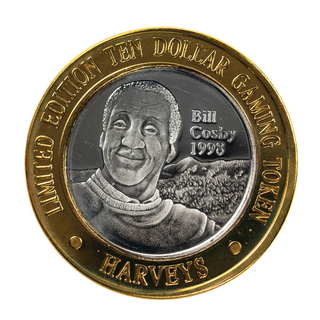 .999 Fine Silver Harveys Resort Lake Tahoe, Nevada $10: One .999 Fine Silver Harveys Resort Lake Tahoe, Nevada $10 Limited Edition Gaming Token.