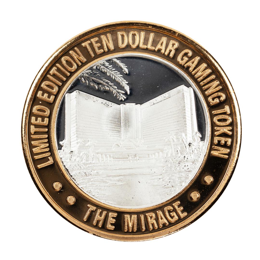 .999 Fine Silver Mirage Las Vegas, Nevada $10 Limited: One .999 Fine Silver Mirage Las Vegas, Nevada $10 Limited Edition Gaming Token.