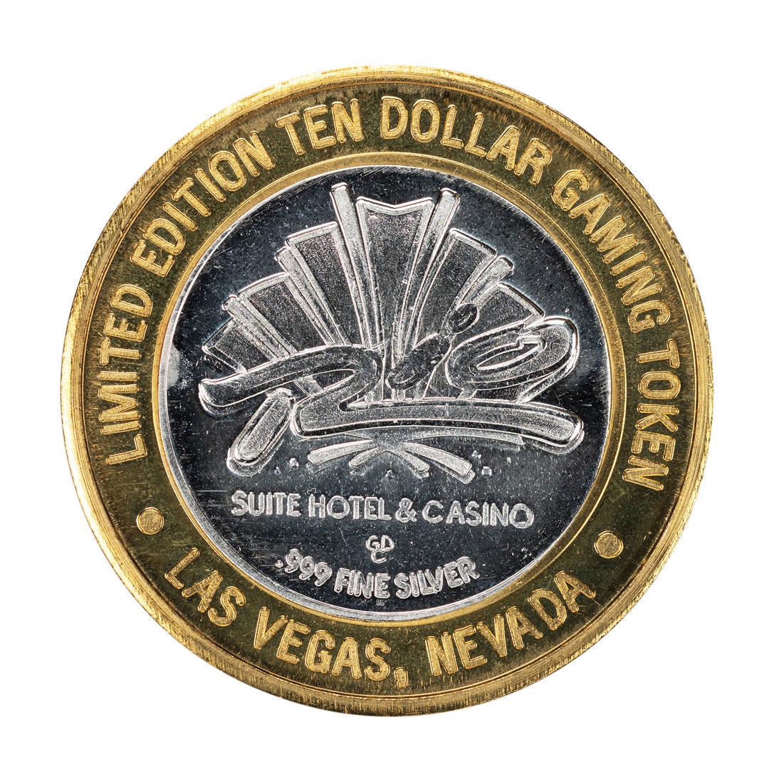 .999 Silver Rio Suite Hotel & Casino Las Vegas $10: One .999 Silver Rio Suite Hotel & Casino Las Vegas $10 Limited Edition Gaming Token.