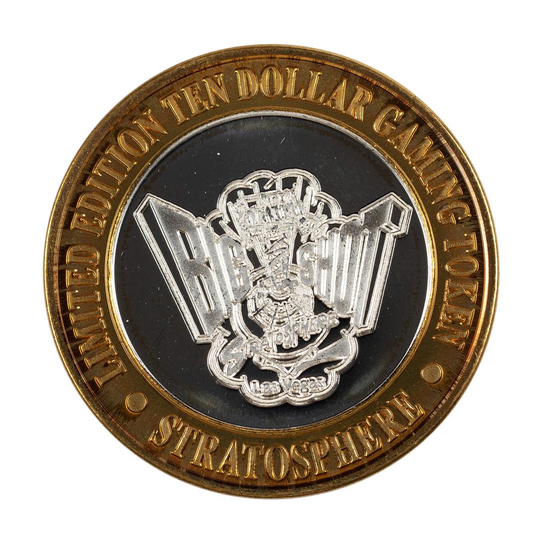 .999 Silver Stratosphere Las Vegas, NV $10 Casino: One .999 Silver Stratosphere Las Vegas, NV $10 Casino Limited Edition Gaming Token.