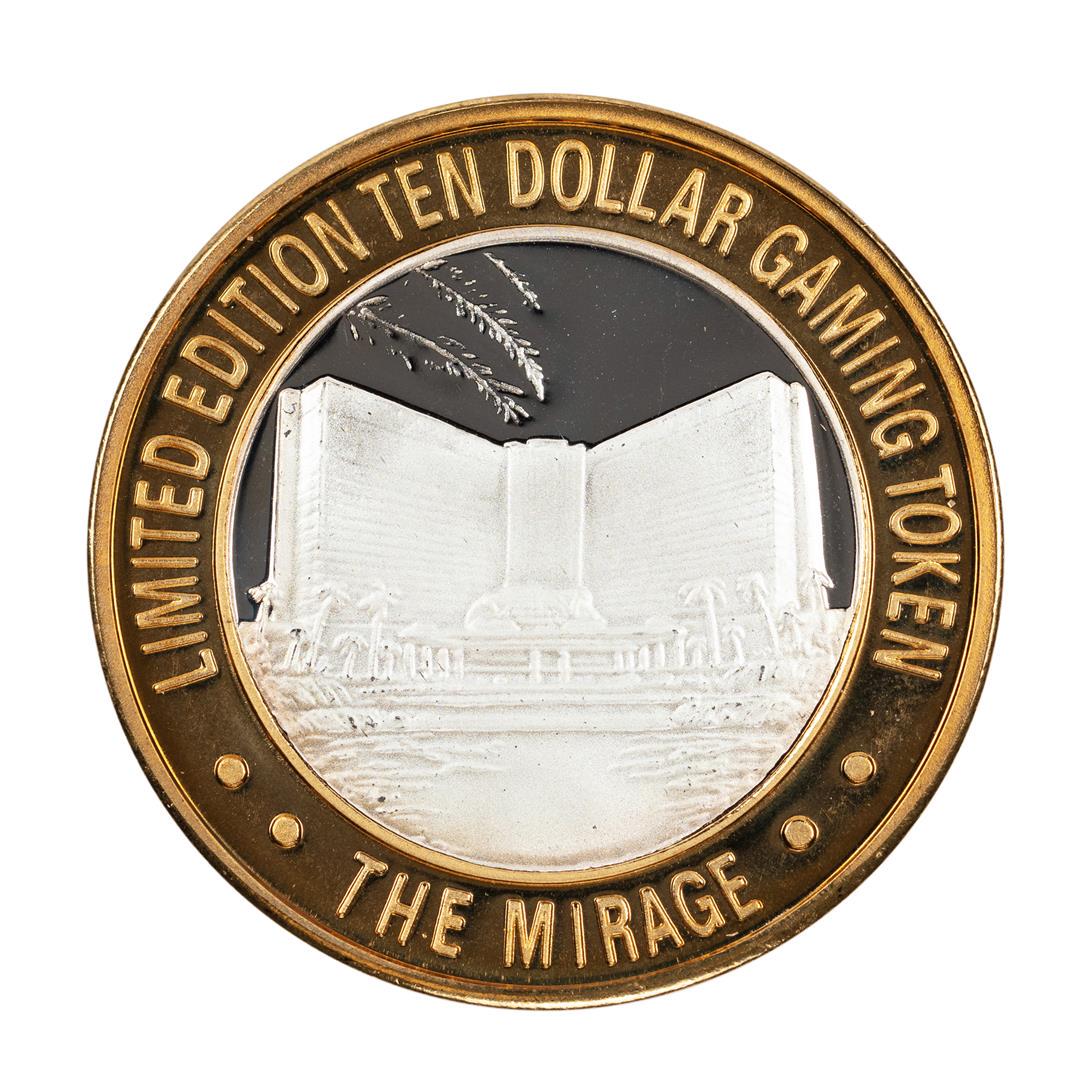 .999 Fine Silver Mirage Las Vegas, Nevada $10 Limited: One .999 Fine Silver Mirage Las Vegas, Nevada $10 Limited Edition Gaming Token.