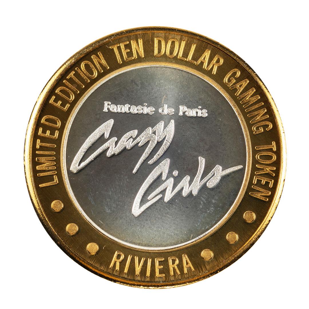 .999 Silver Riviera Hotel & Casino Las Vegas $10 Casino: One .999 Silver Riviera Hotel & Casino Las Vegas $10 Casino Limited Edition Gaming Token.