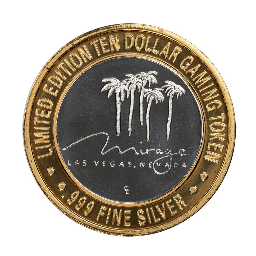 .999 Silver Mirage Las Vegas Nevada $10 Casino Limited: One .999 Silver Mirage Las Vegas Nevada $10 Casino Limited Edition Gaming Token.